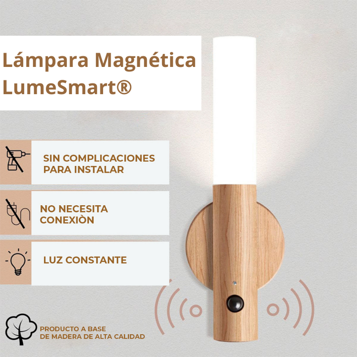 Lámpara magnética LumeSmart® - Sensor de Movimiento - Carga USB