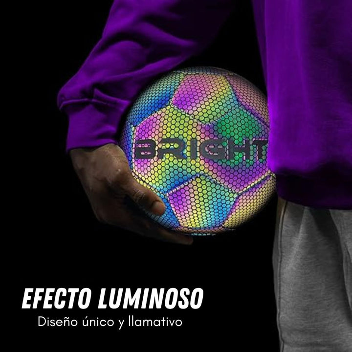 Bright™ Balón de Futbol Reflectivo y Holográfico