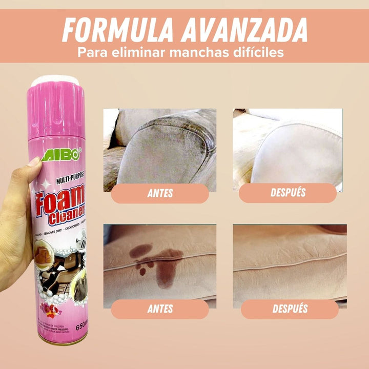 Foam Cleaner® Quita Manchas Difíciles en Tapicería