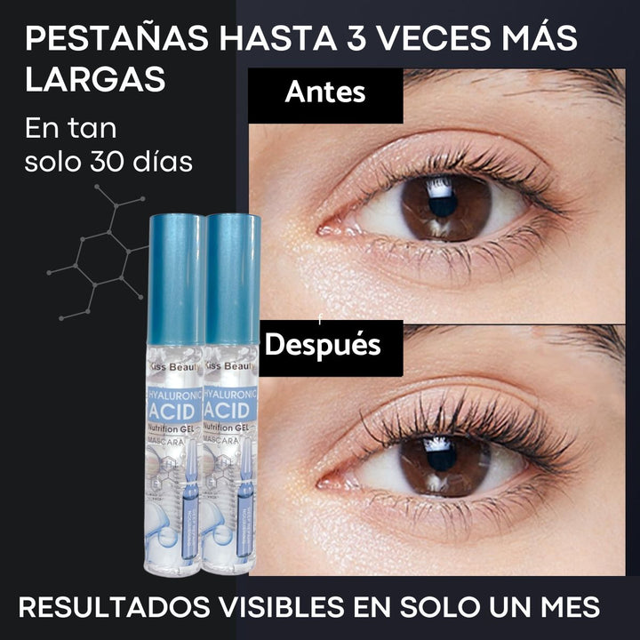 KissBeauty® Serum con Ácido Hialurónico para Pestañas 2X1