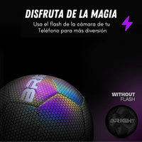 Bright™ Balón de Futbol Reflectivo y Holográfico