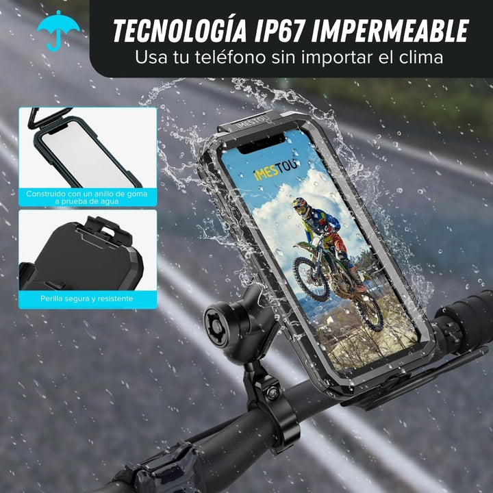 MotoGrip® Soporte Antirrobo de Teléfono para Moto