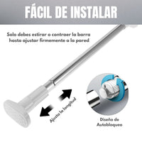 Holdit® Tendedero de Acero Expandible y Multiusos