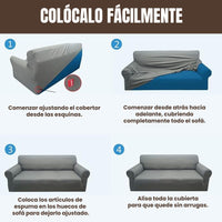 SofáPlus® Cobertor Impermeable para Sofá de 2 Puestos