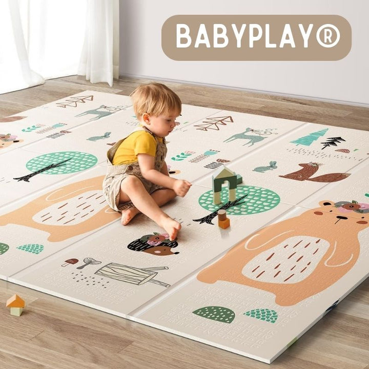 BabyPlay® Tapete Plegable Antigolpes para Bebés