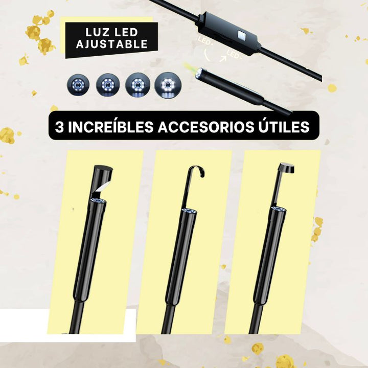 Endoscope Pro™ Cámara de inspección + Kit de accesorios