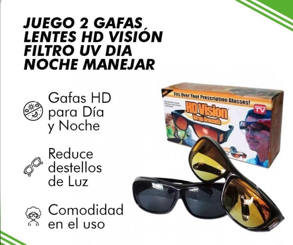 2 X 1 Gafas HD Visión Nocturna Y Diurna